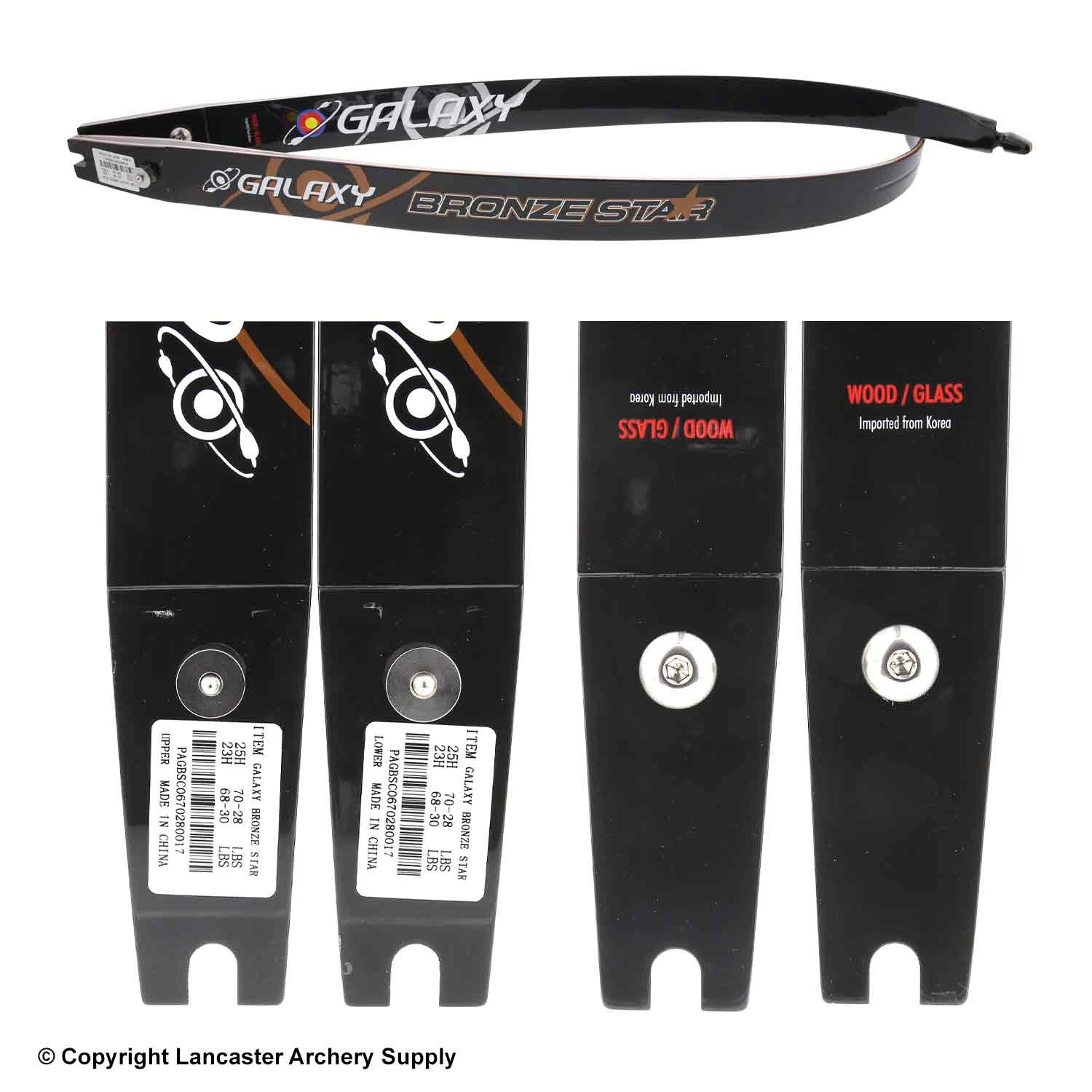 Galaxy Bronze Star Recurve Limbs (Open Box X1033536) - Image 2